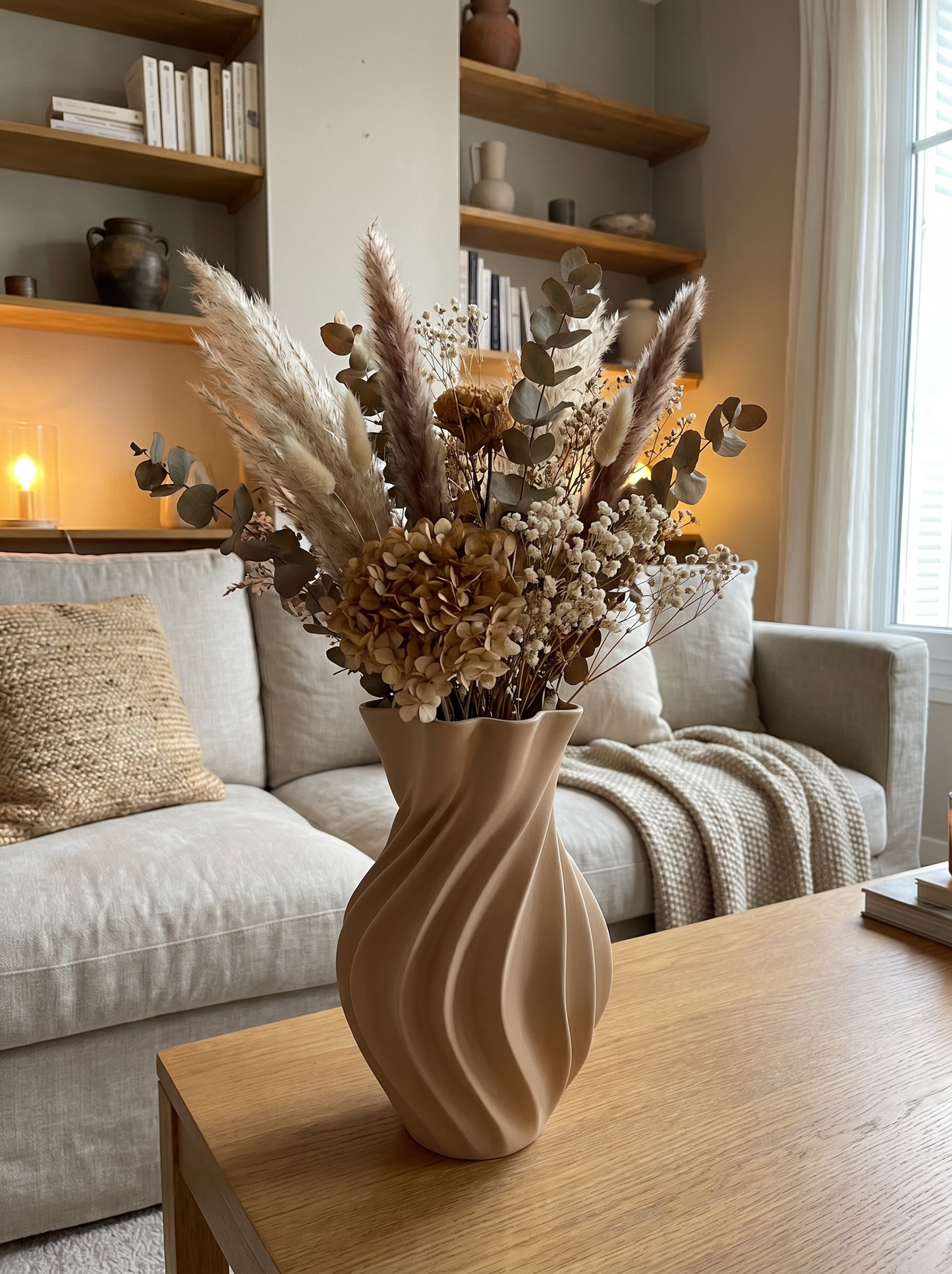 Elegante Organische Vaas – Tijdloos Design voor Elk Interieur
