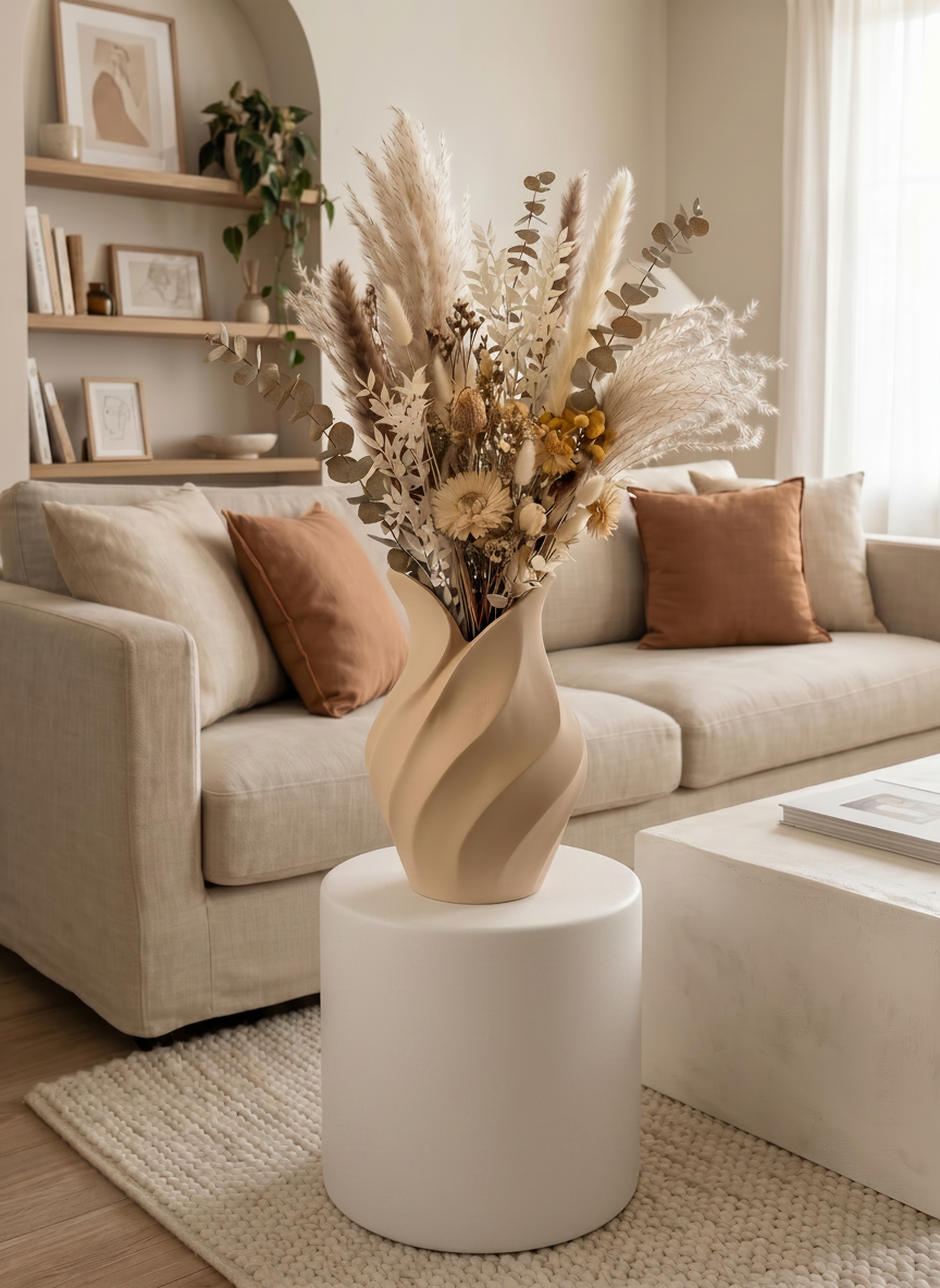 Flow Vase - geschikt voor gedroogde bloemen