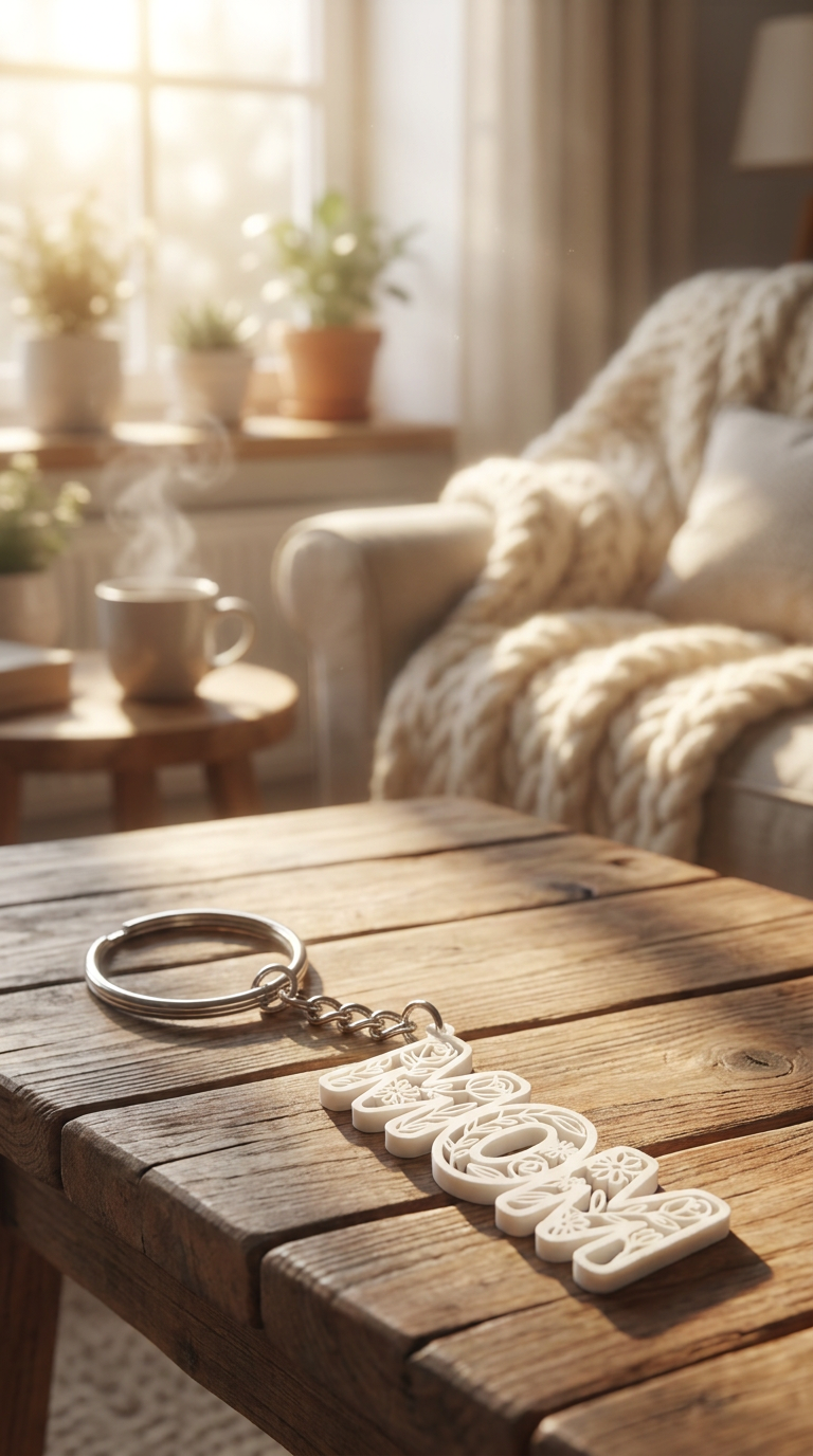 'MOM' Sleutelhanger