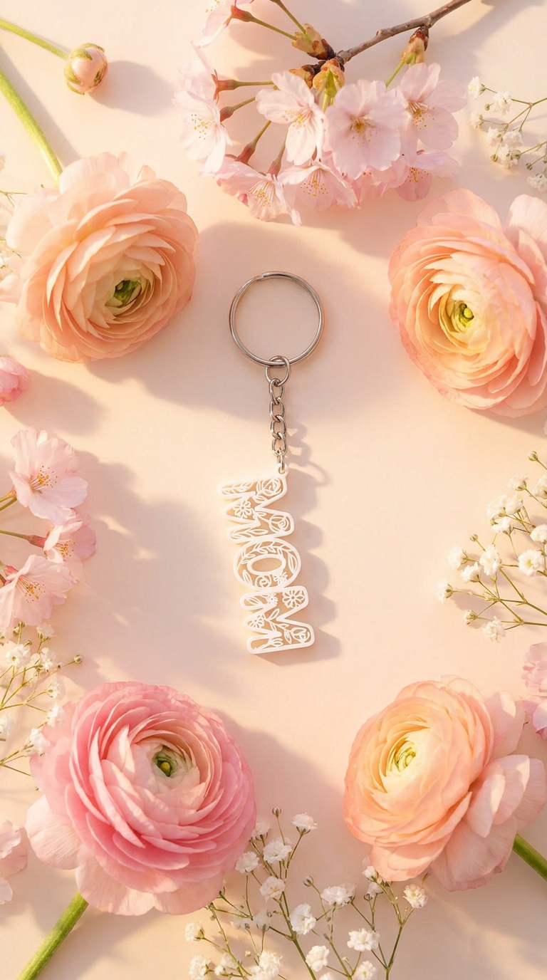 'MOM' Sleutelhanger