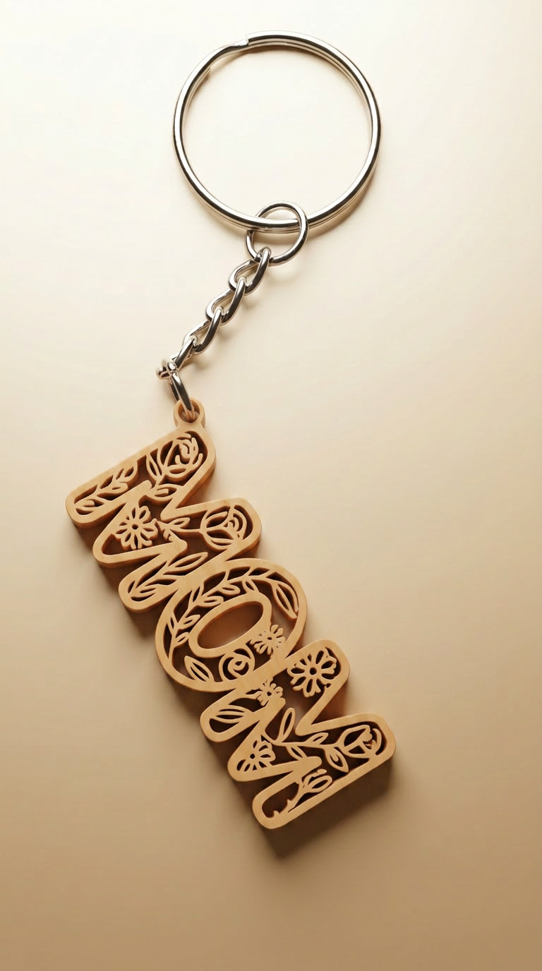 'MOM' Sleutelhanger